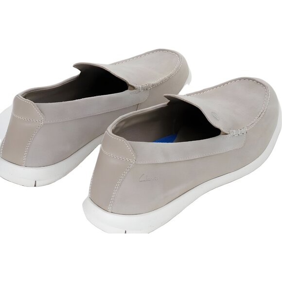 Clarks Flexway Sand Beige Slip-On Loafers Casual Comfort Men's US 11M - Picture 3 of 6